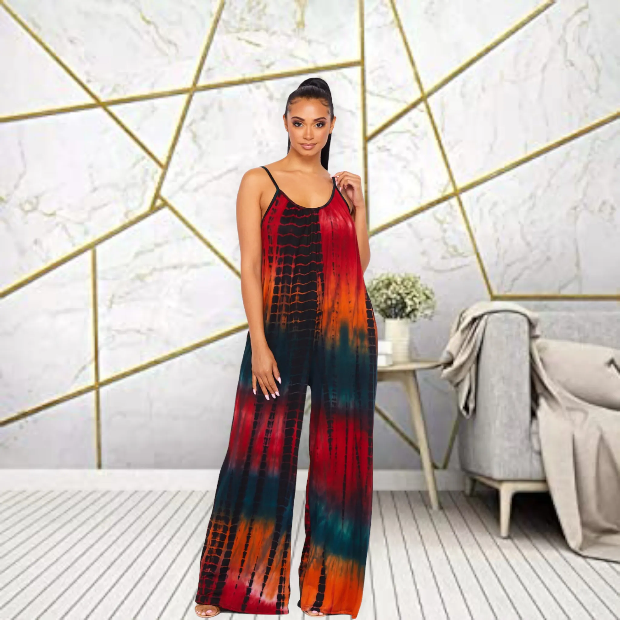 Comfy tank Palazzo Jumpsuit