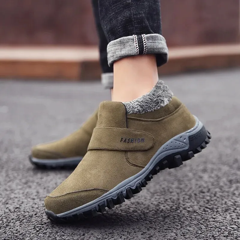 Cuzcare Women Orthopedic Boots Comfortable Suede Leather Warm Fur