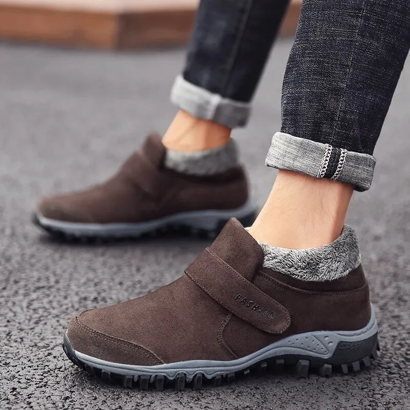 Cuzcare Women Orthopedic Boots Comfortable Suede Leather Warm Fur