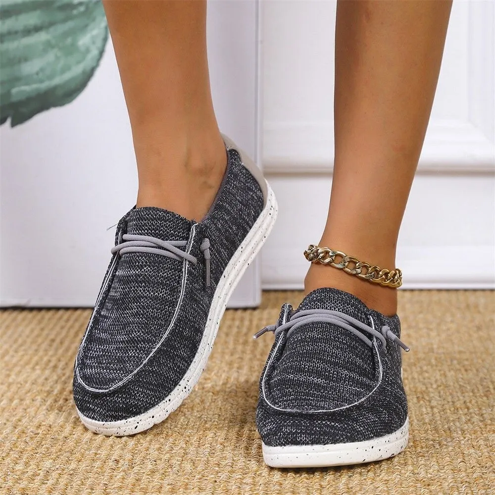 Cuzcare Women Orthopedic Shoes Canvas Mesh Slip-on