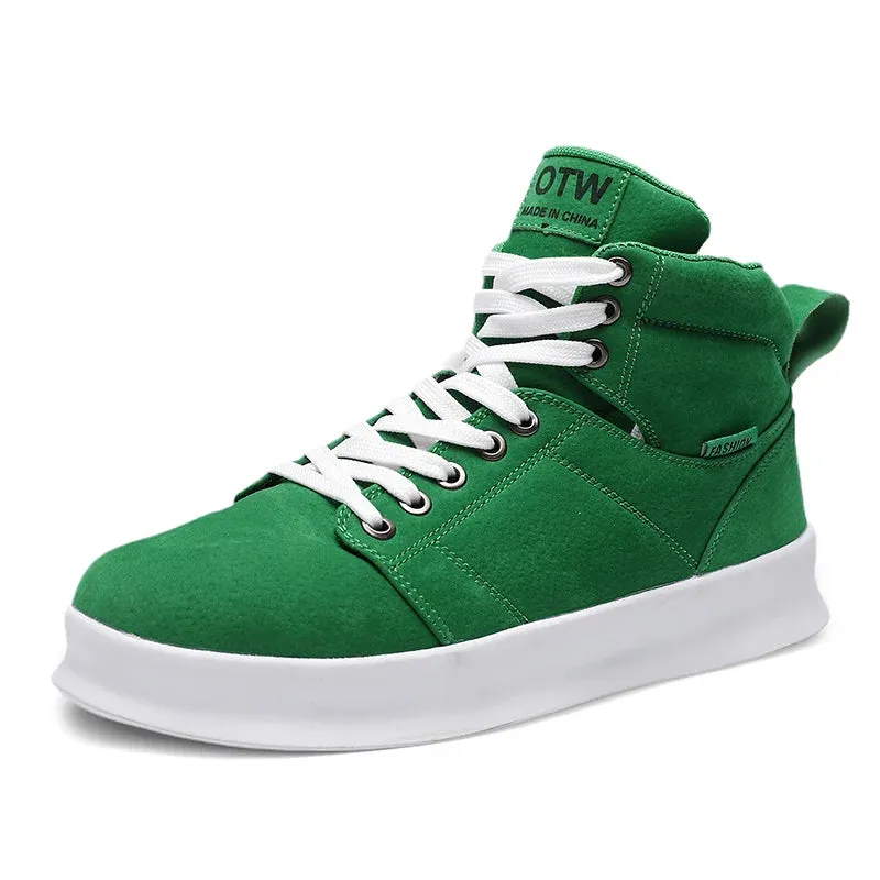 Fashion High-Top Microfiber Sneaker