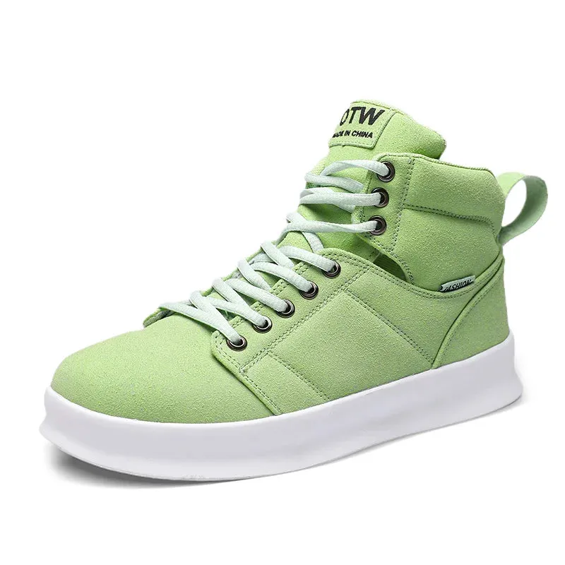 Fashion High-Top Microfiber Sneaker