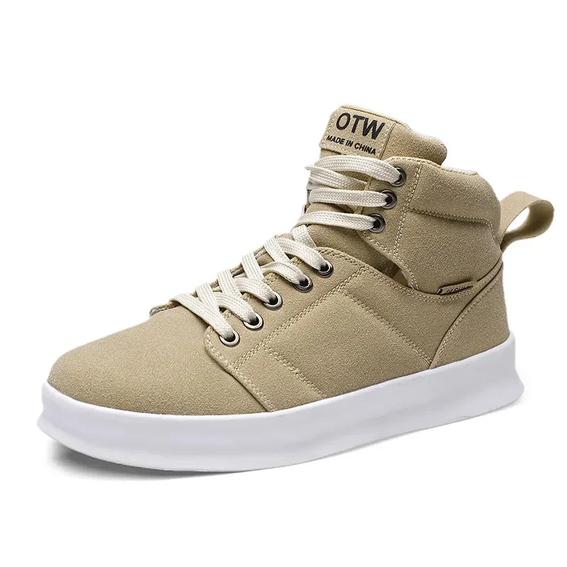 Fashion High-Top Microfiber Sneaker