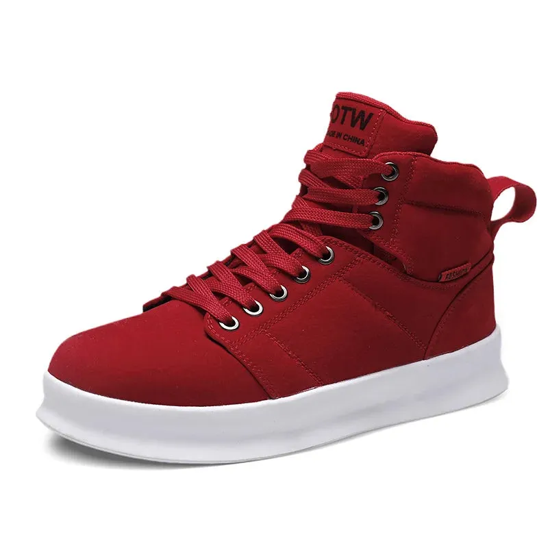 Fashion High-Top Microfiber Sneaker