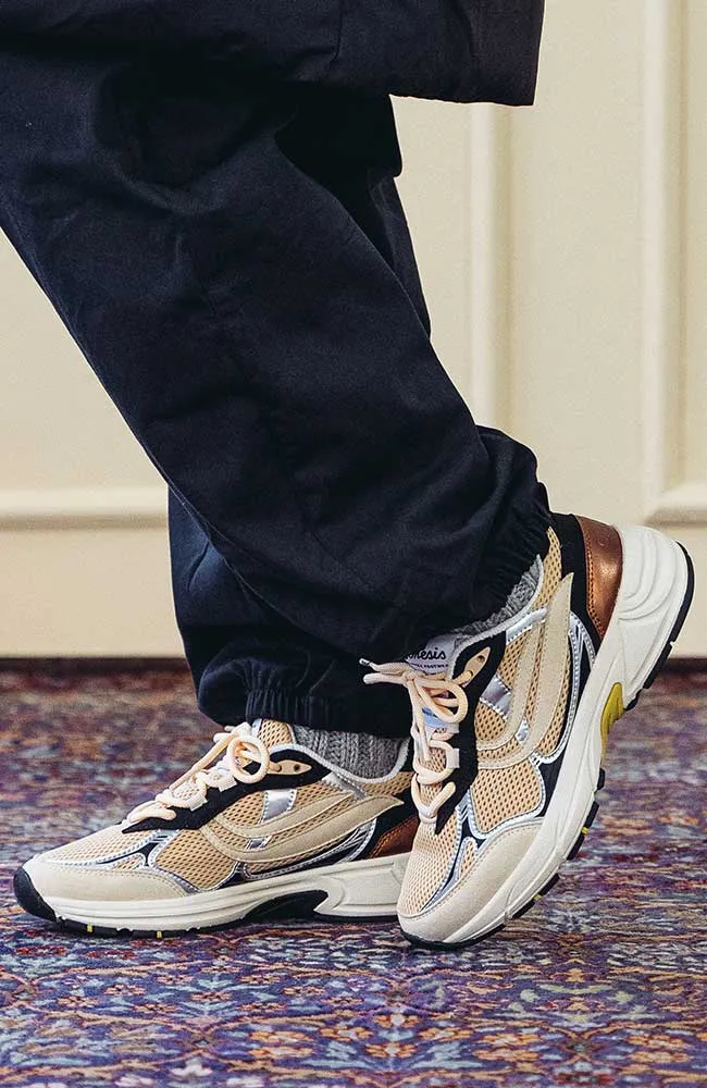 G-eco '99 metallic off-white black silver sneaker