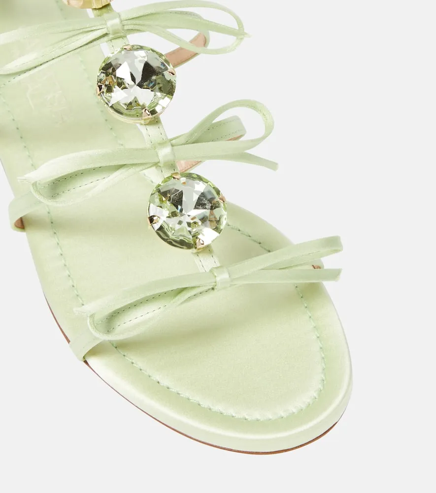 Giambattista Valli Embellished satin sandals