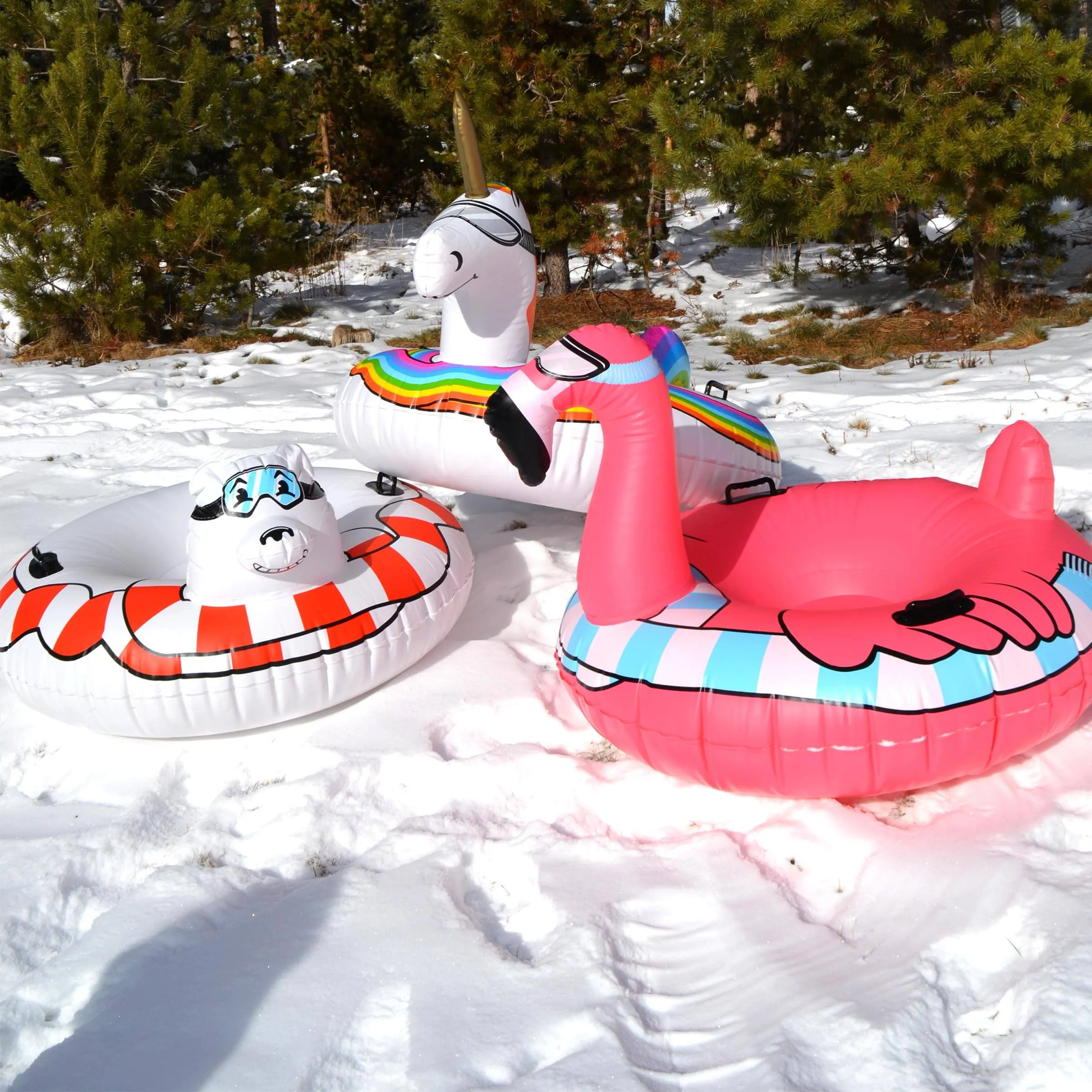 GoFloats Winter Snow Tube - Unicorn