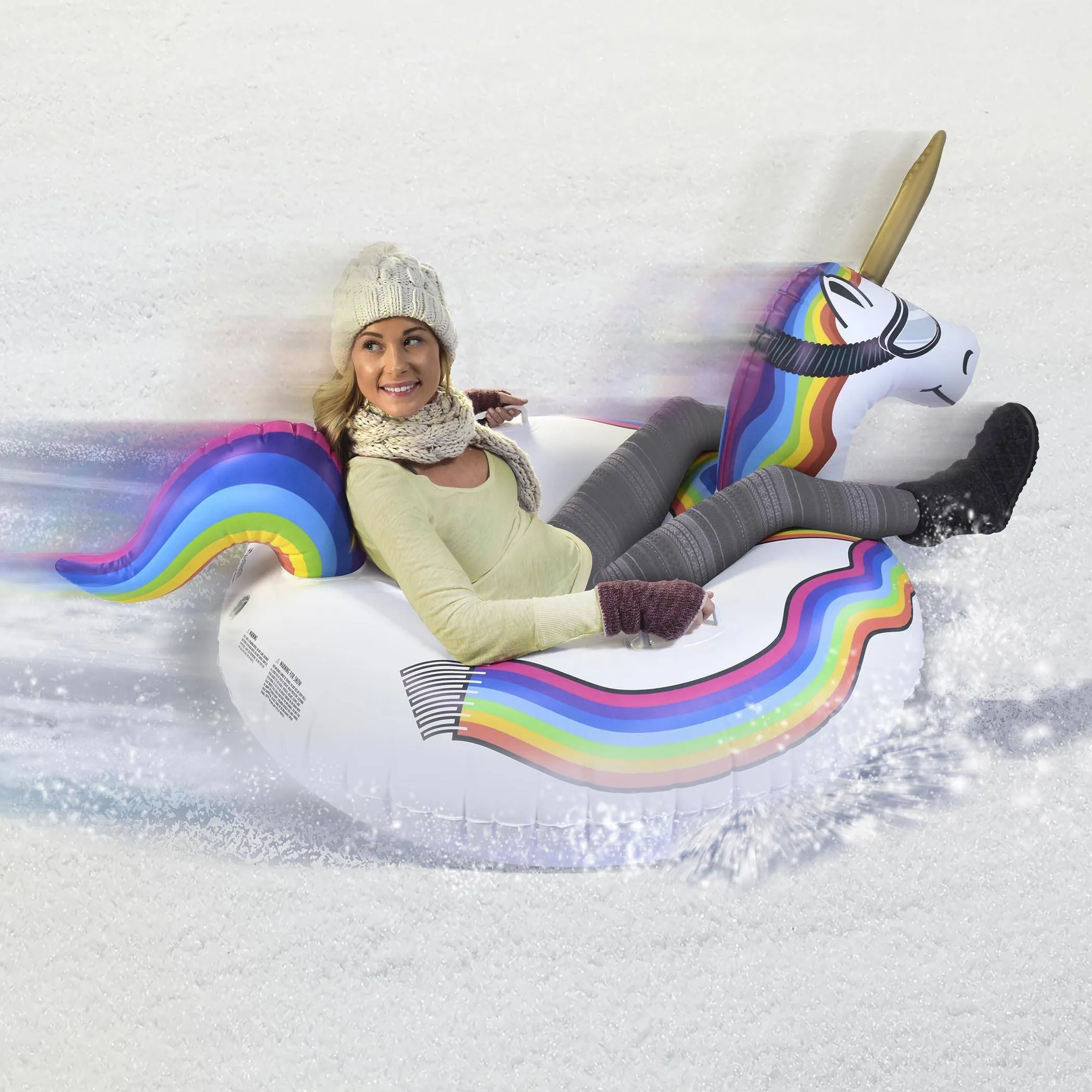 GoFloats Winter Snow Tube - Unicorn