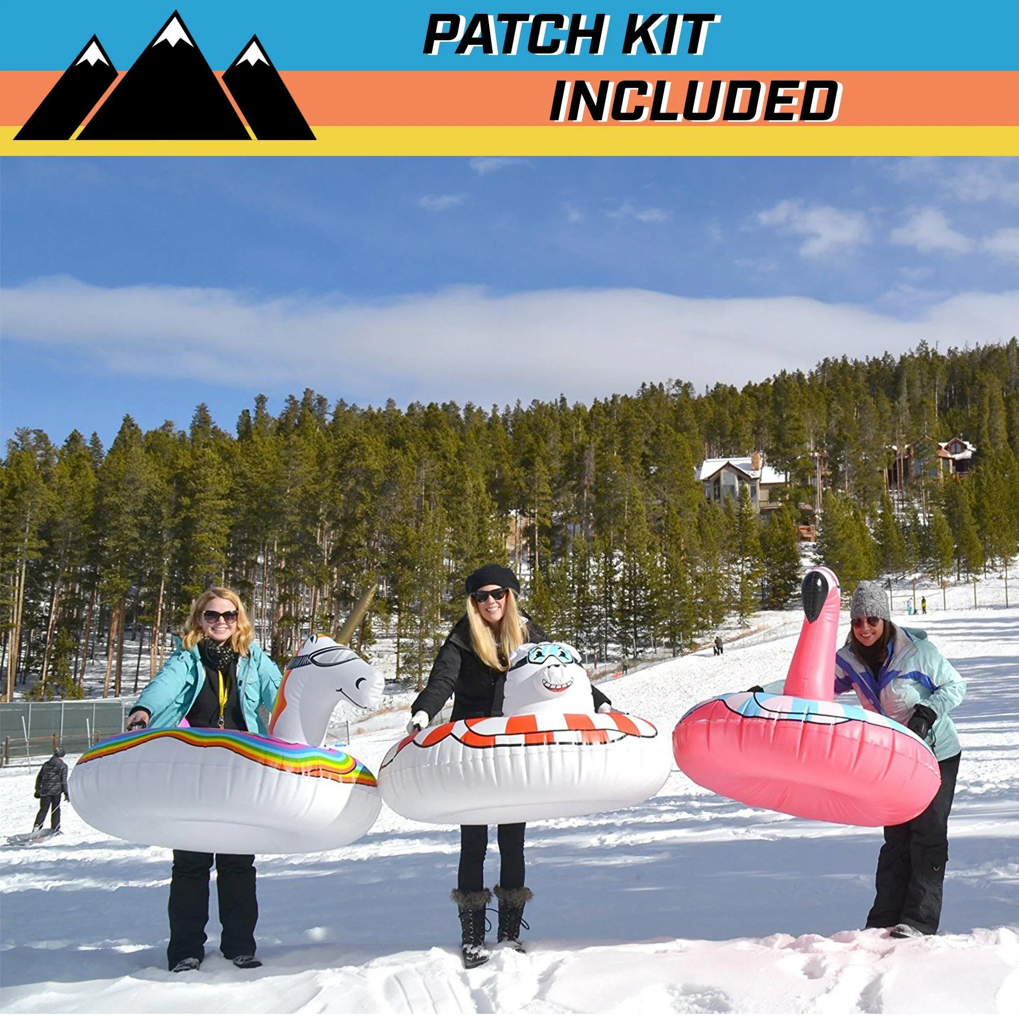 GoFloats Winter Snow Tube - Unicorn