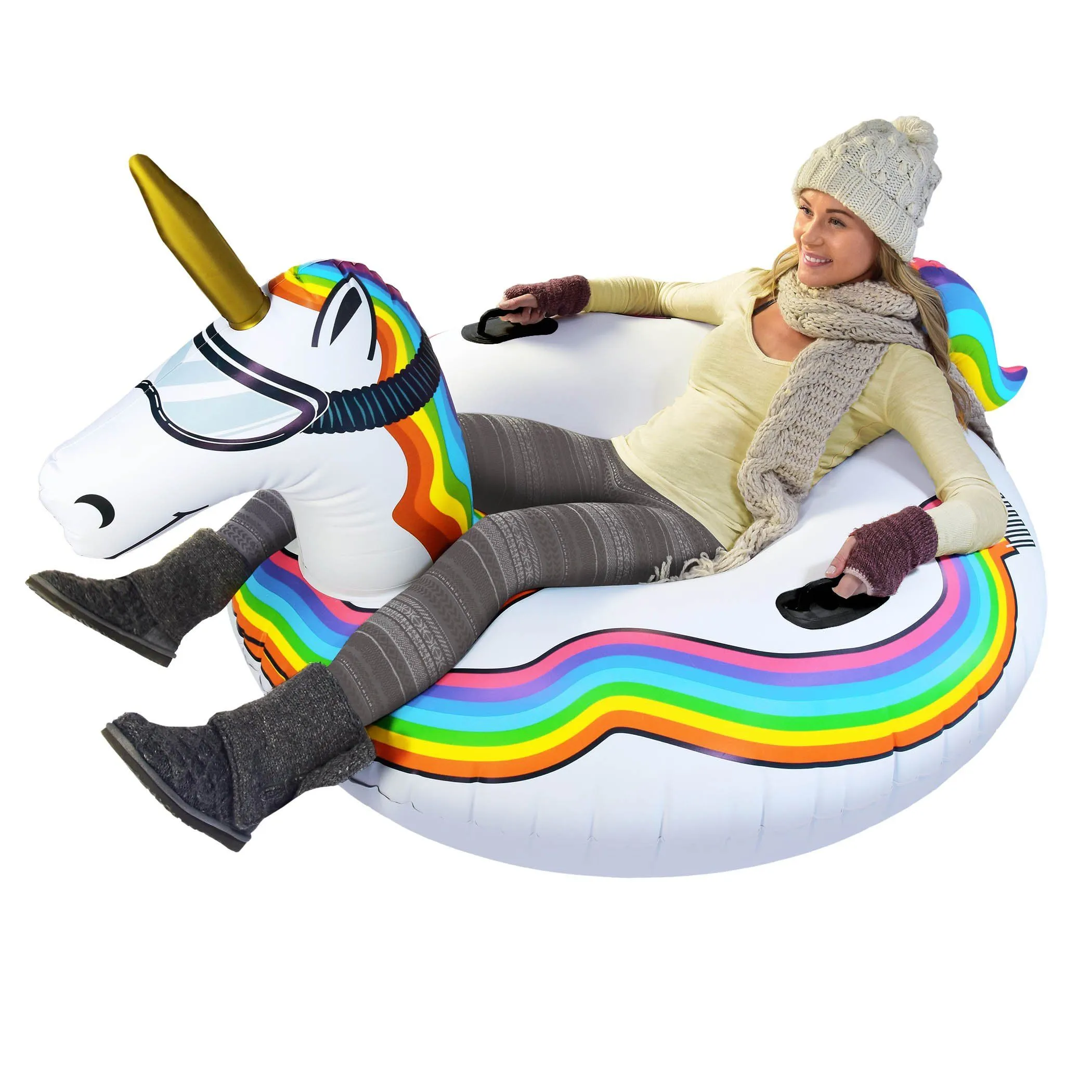 GoFloats Winter Snow Tube - Unicorn