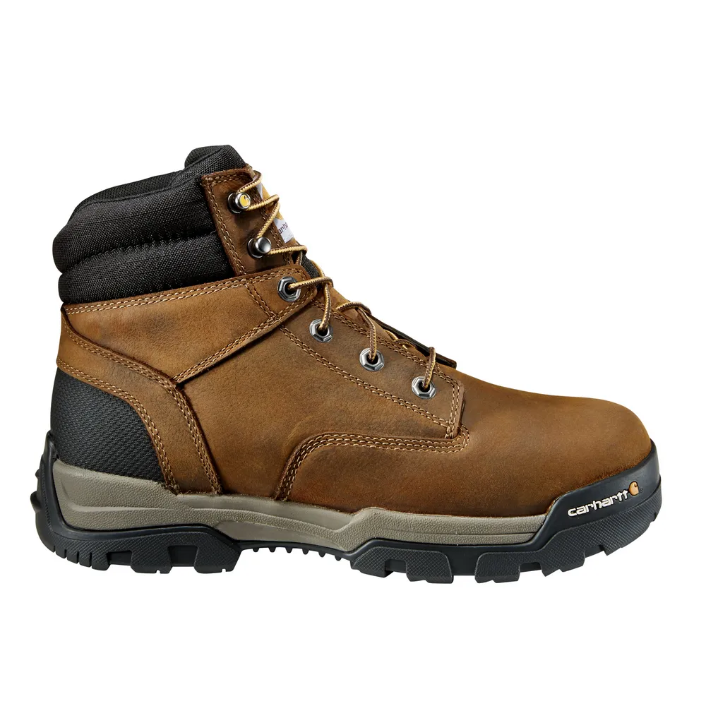 GROUND FORCE 6-INCH WATERPROOF COMPOSITE TOE BOOT - BRN-Bison Brown Oil Tan | Carhartt CME6347