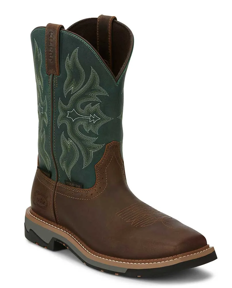 Justin Men's Bolt 11 Inch CT WP Work Boot