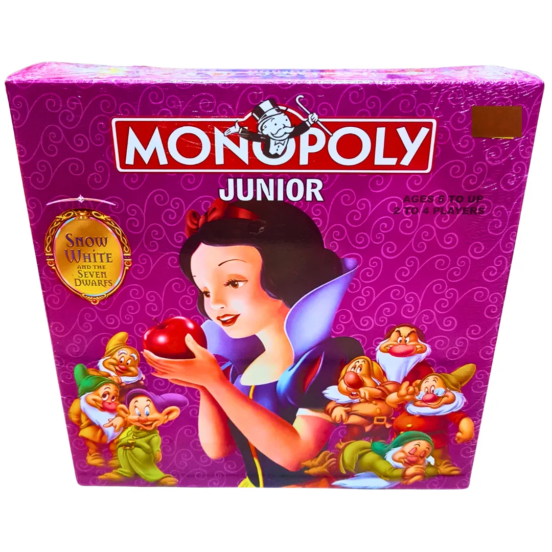 Monopoly Junior Snow White Edition Board Game – Classic Monopoly Fun with Disney’s Snow White Theme | Ages 5 