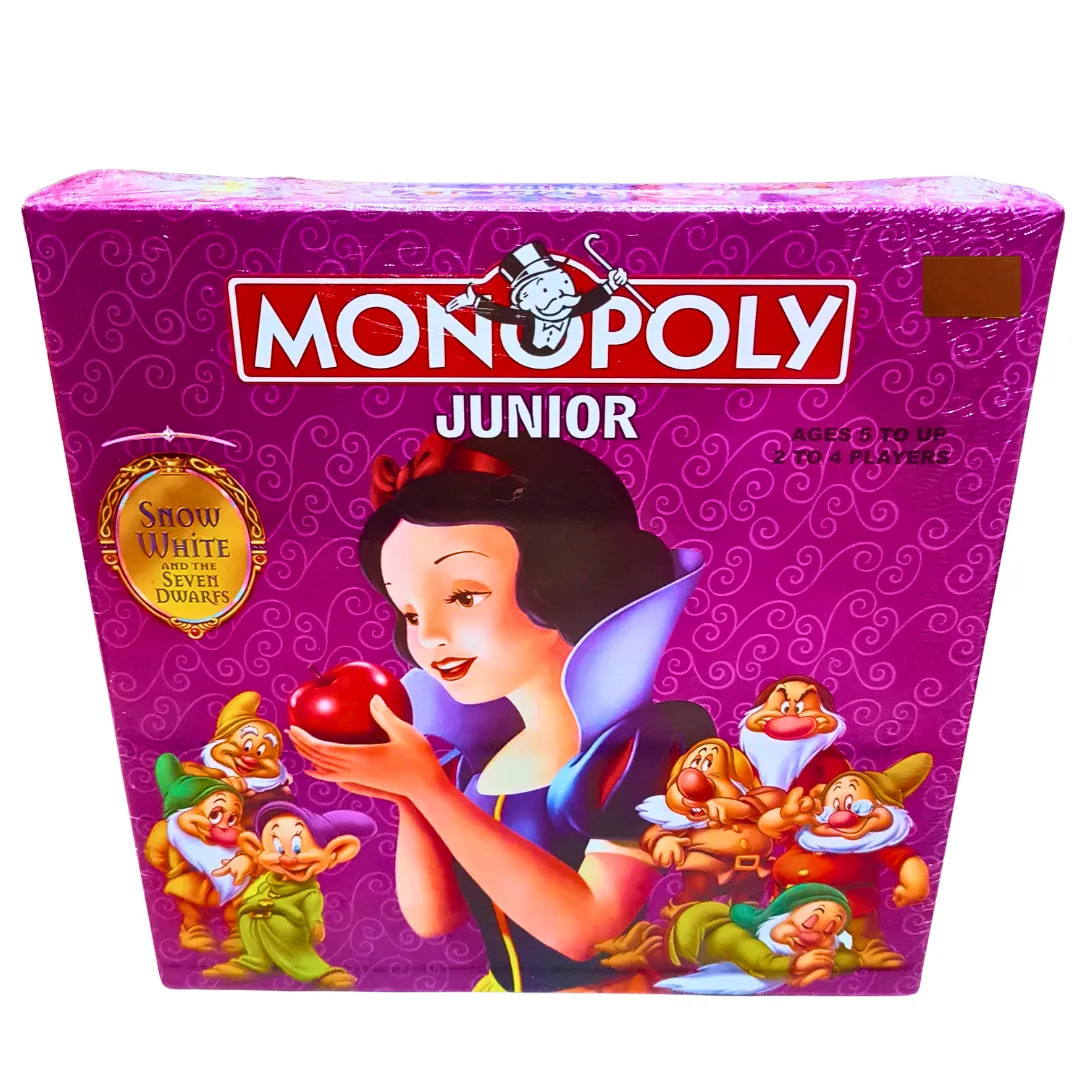 Monopoly Junior Snow White Edition Board Game – Classic Monopoly Fun with Disney’s Snow White Theme | Ages 5 