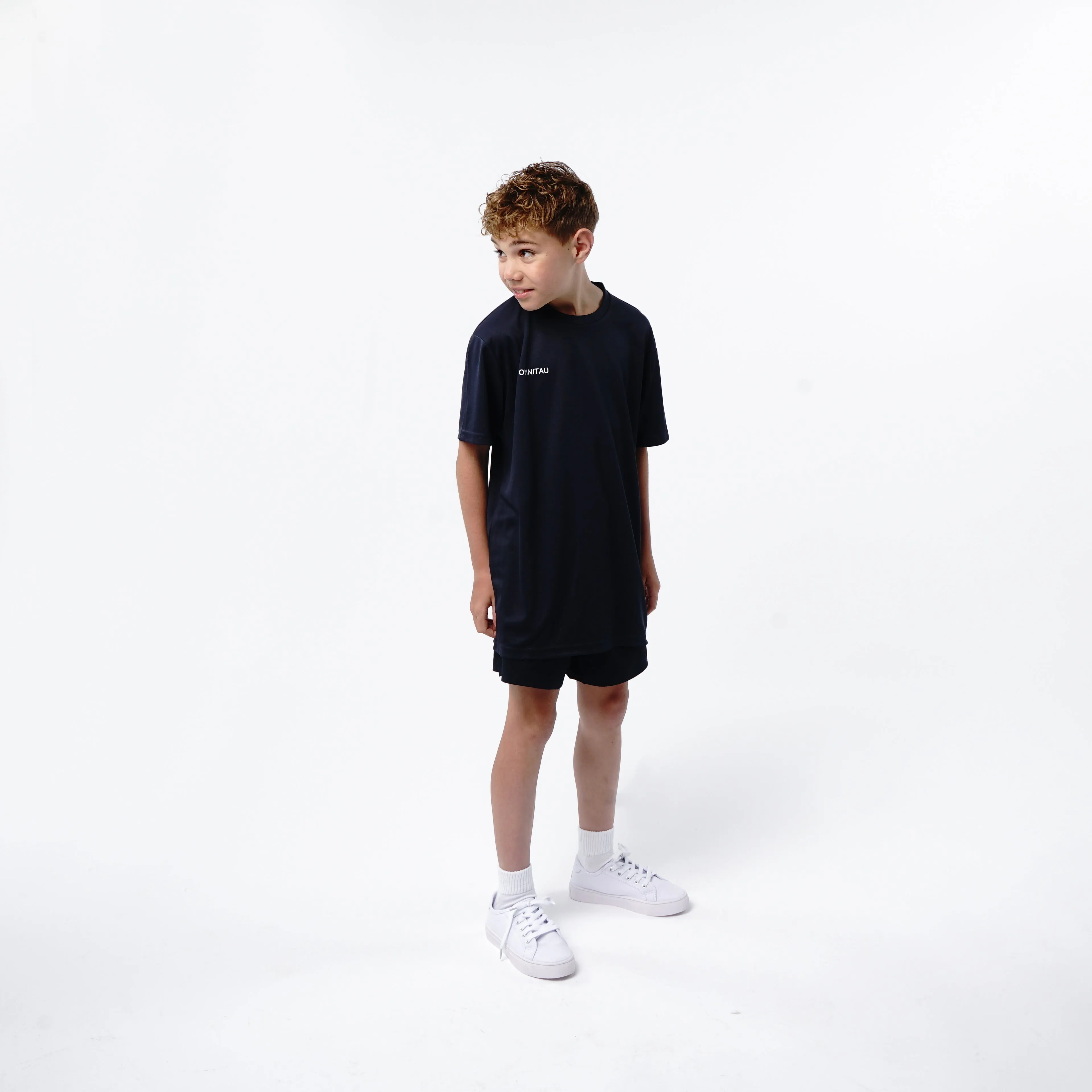 Omnitau Kid's Team Sports Breathable Technical T-Shirt - French Navy