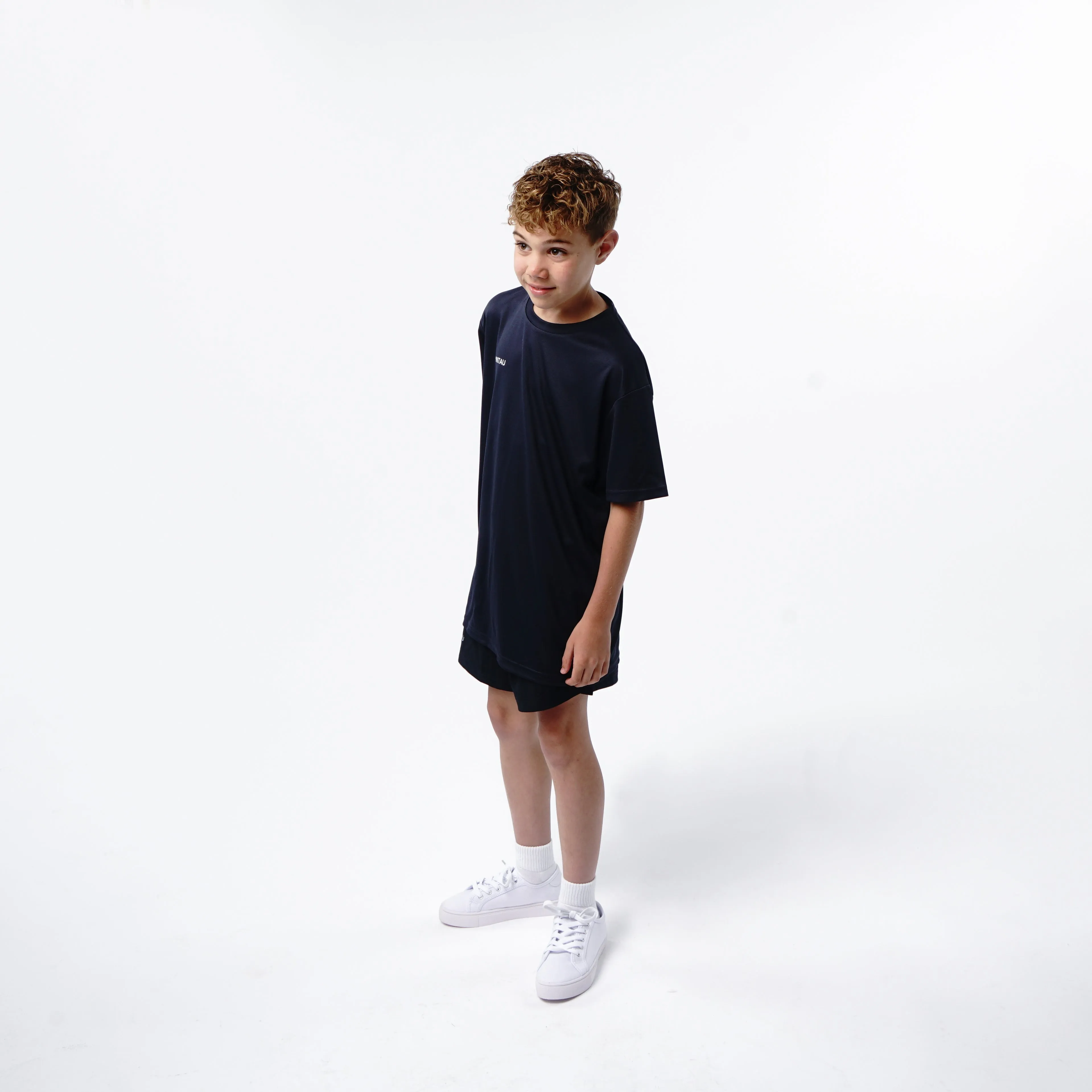 Omnitau Kid's Team Sports Breathable Technical T-Shirt - French Navy