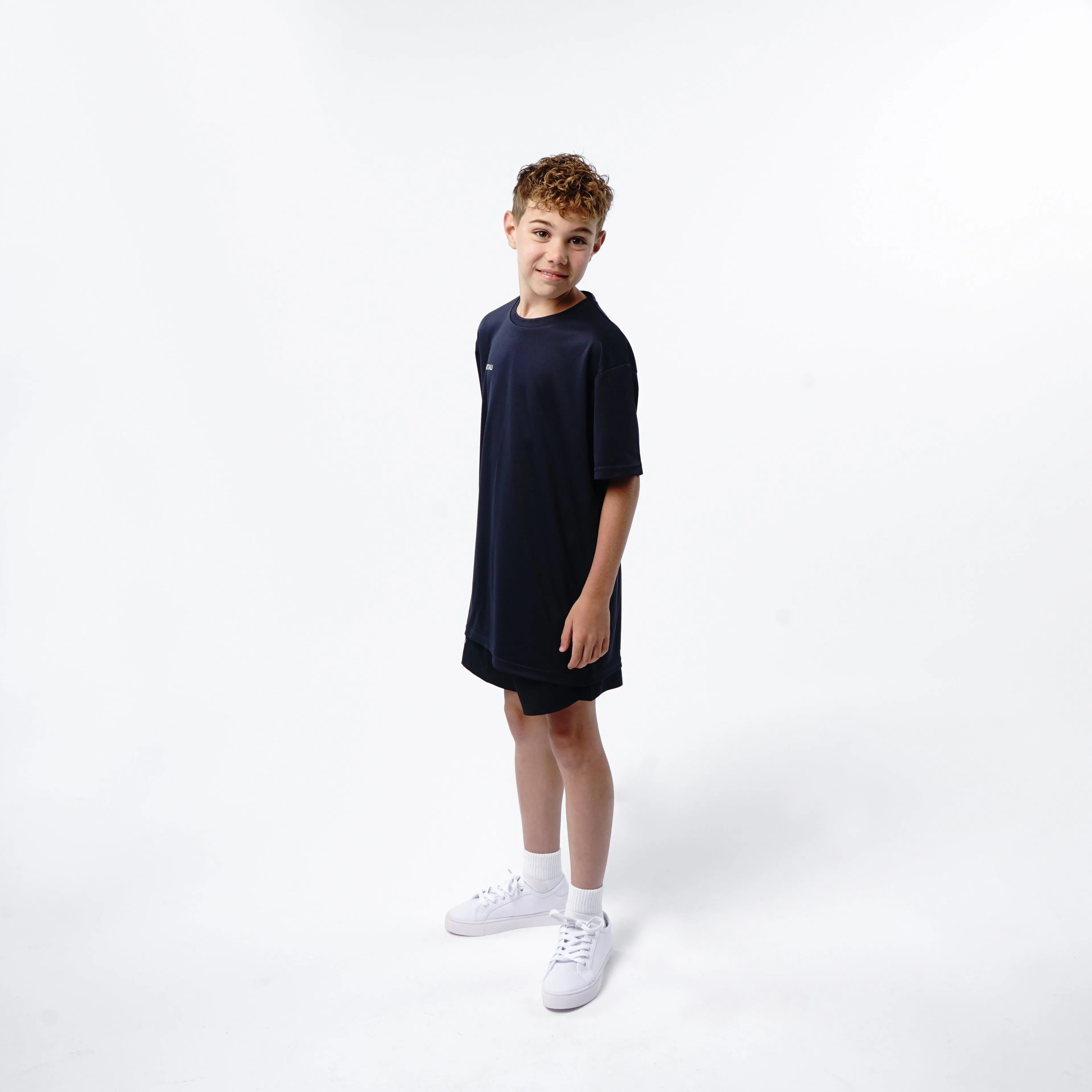 Omnitau Kid's Team Sports Breathable Technical T-Shirt - French Navy