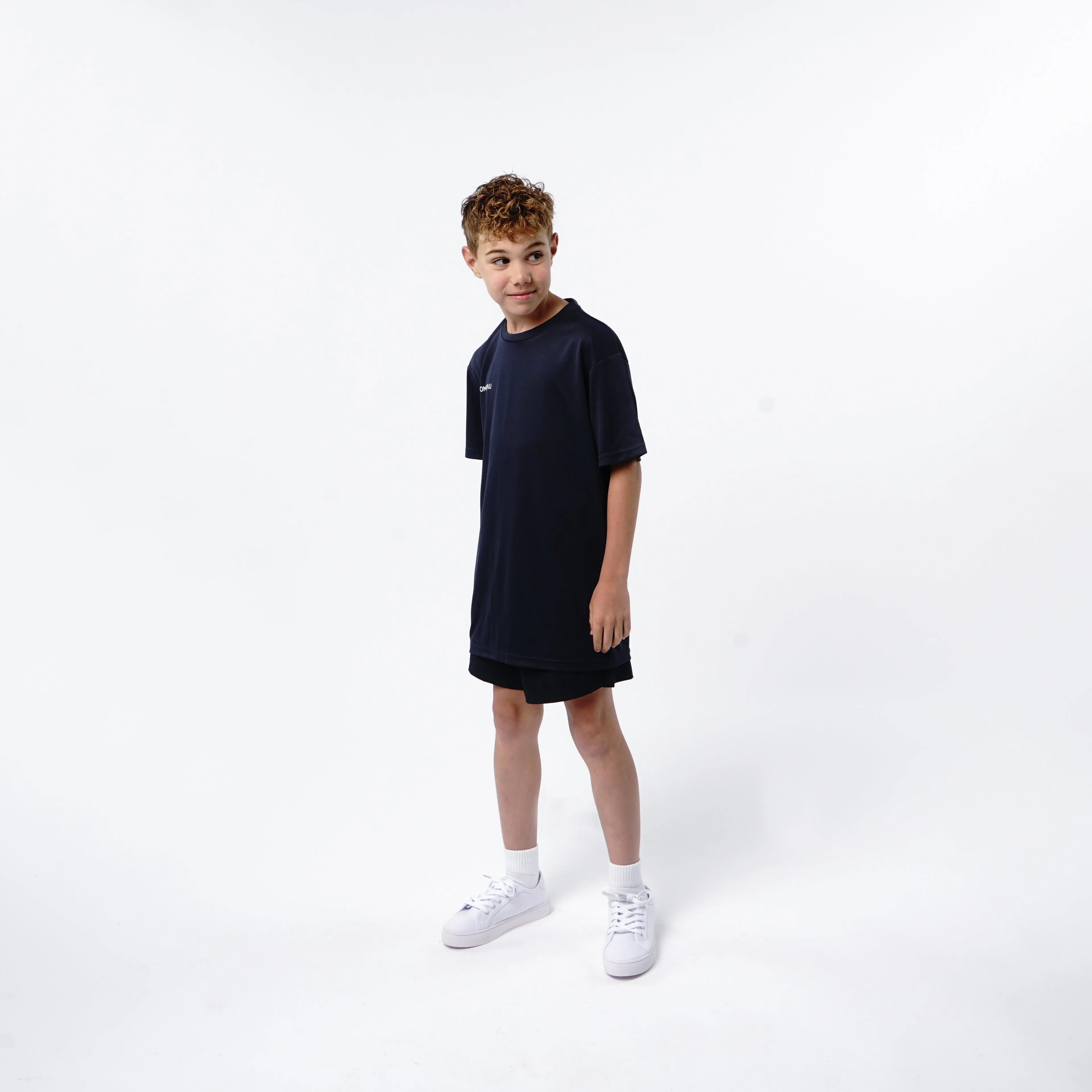 Omnitau Kid's Team Sports Breathable Technical T-Shirt - French Navy
