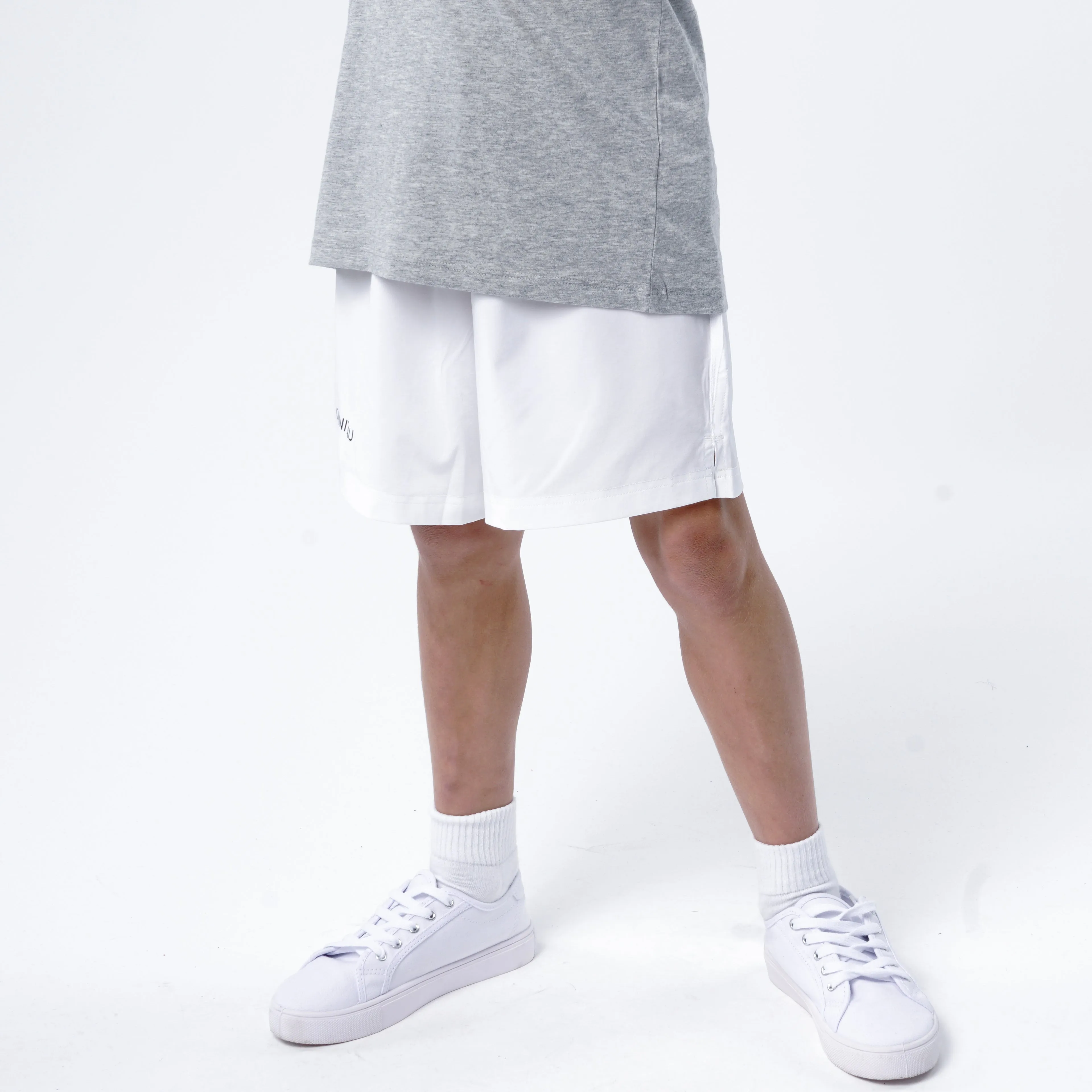 Omnitau Kid's Team Sports Breathable Training Shorts - White