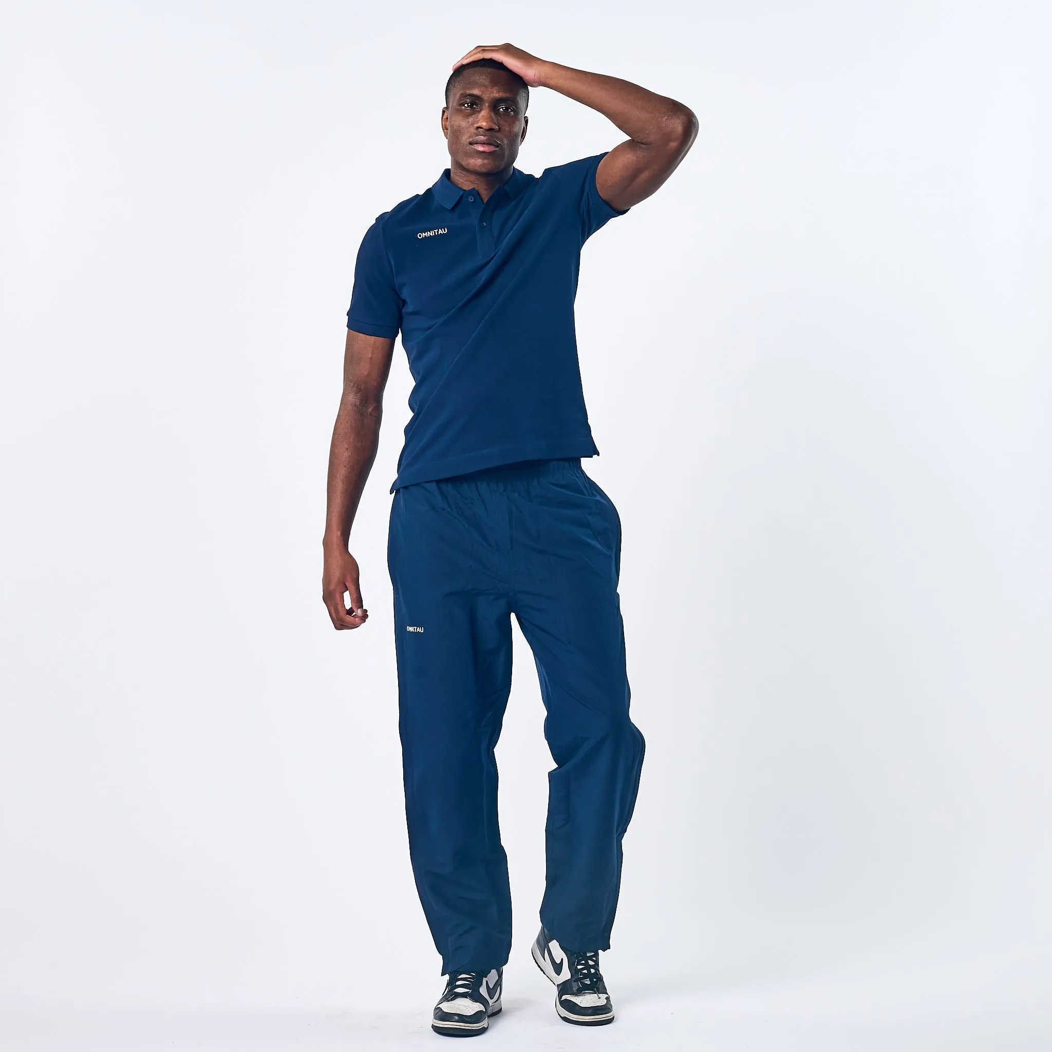 Omnitau Men's Team Sports Full Zip Tracksuit Pant - Navy