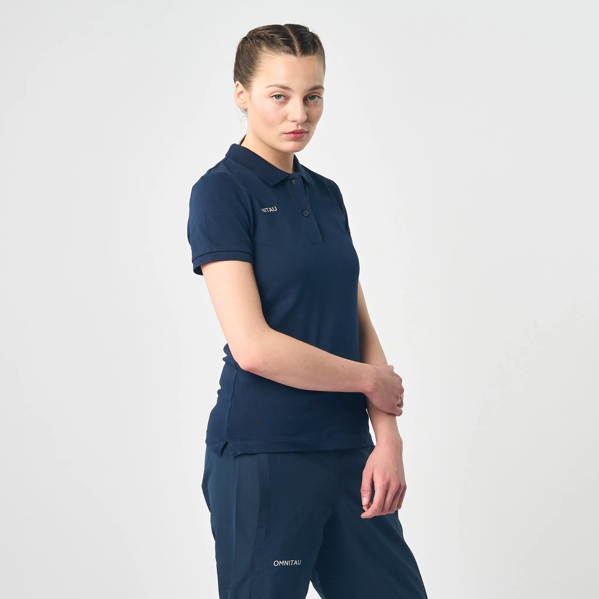 Omnitau Women's Team Sports Organic Cotton Polo - French Navy