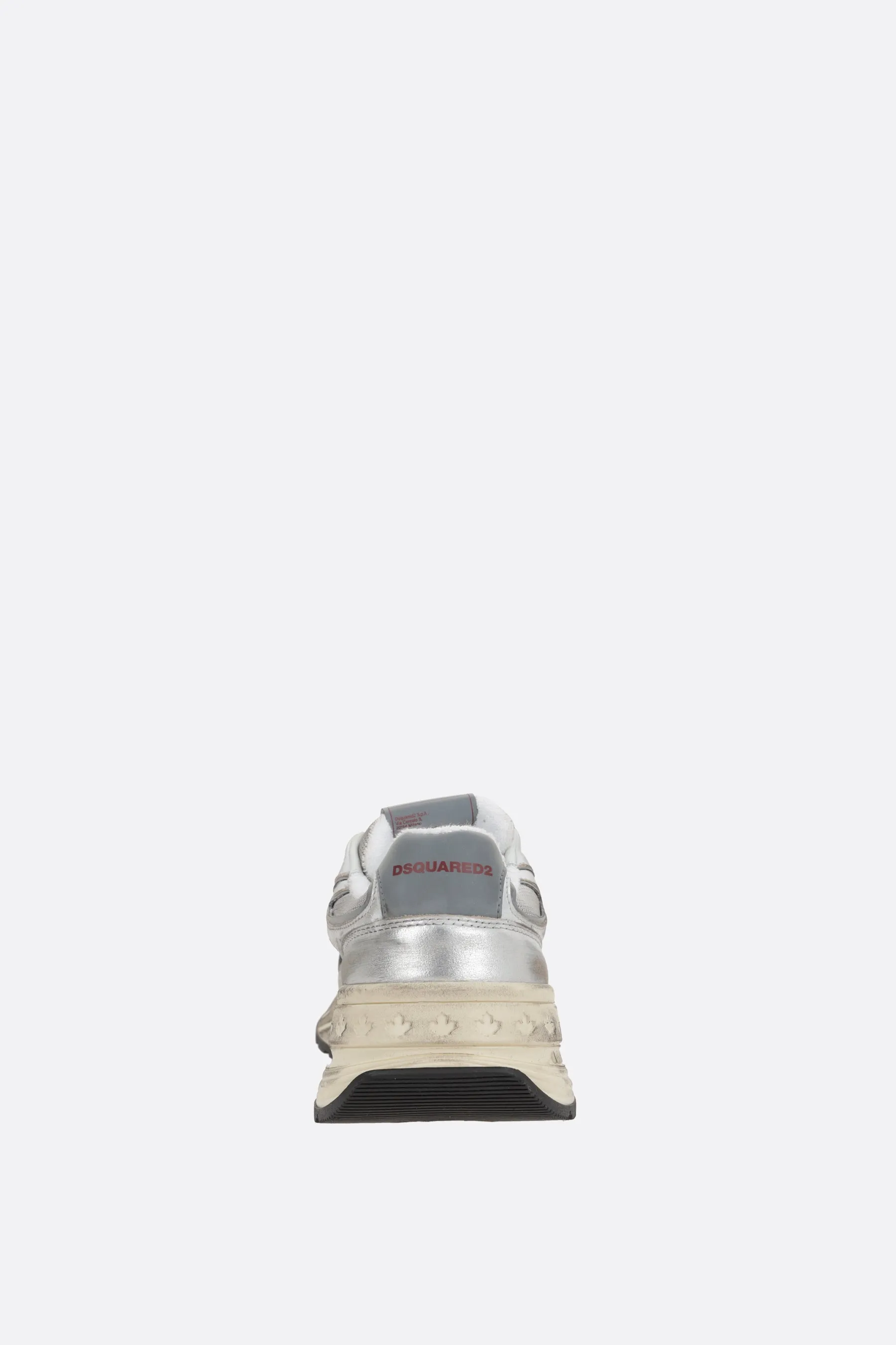 Sprinter Laminated Leather & Mesh Sneakers